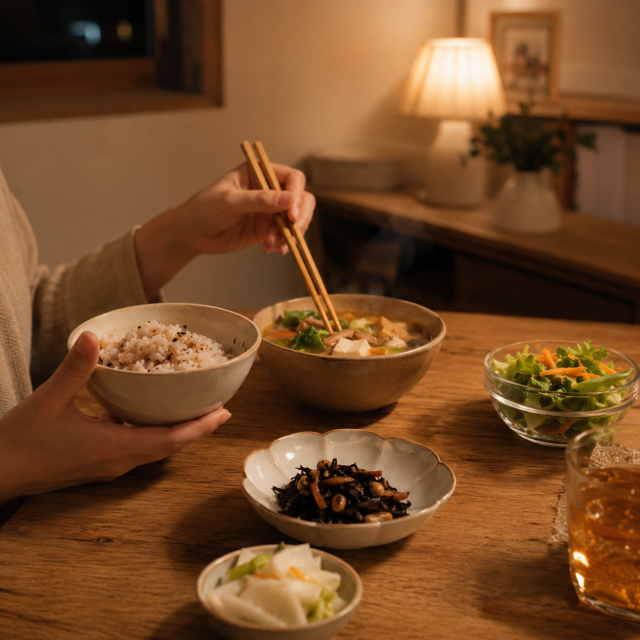 夕飯シーン